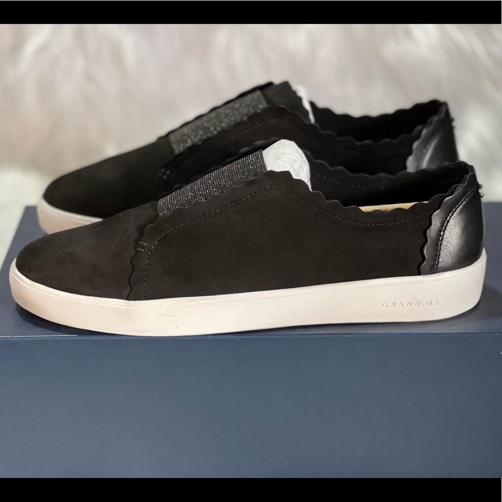 New Cole Haan Women's Grand Crosscourt Street Scallop Slip on Sneaker - Picture 1 of 15